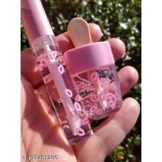 1 Transparent Clear Lightweight Lipgloss + 1 Icecream shaped Pink Lipgloss