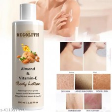 Almond & Vitamin-E Body Lotion Skin Whitening Body Lotion For Dry Skin Protection With Almond Oil & Vitamin-E 100ML PACK OF 1)