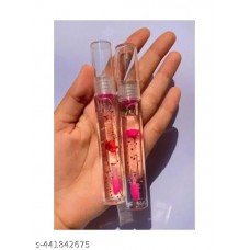 2Pc Flower Lip Gloss | Lightweight,Non Sticky and Hydrating Lip Gloss (Pack of 2)