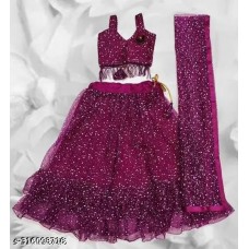 Fully Stitched Emriodery Lehenga Choli and Dupatta Set