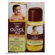 Jac Olivol AD Baby Massage Oil With Natural Vitamin A&D [ With Italian Olive Oil ] [ 200ml~Pack Of 2*100ml 