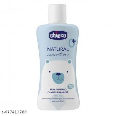 Chicco Natural Sensation Baby Shampoo with Natural Extracts of Aloe & Sweet Almond Oil, 200ml