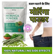 Zidella Organic Moringa Powder for Skin | Hair | Weight loss - drumstick powder, drumstick leaves powder - 100gm